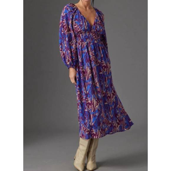 NEW GILNER FARRAR lauren dress in graffiti floral print